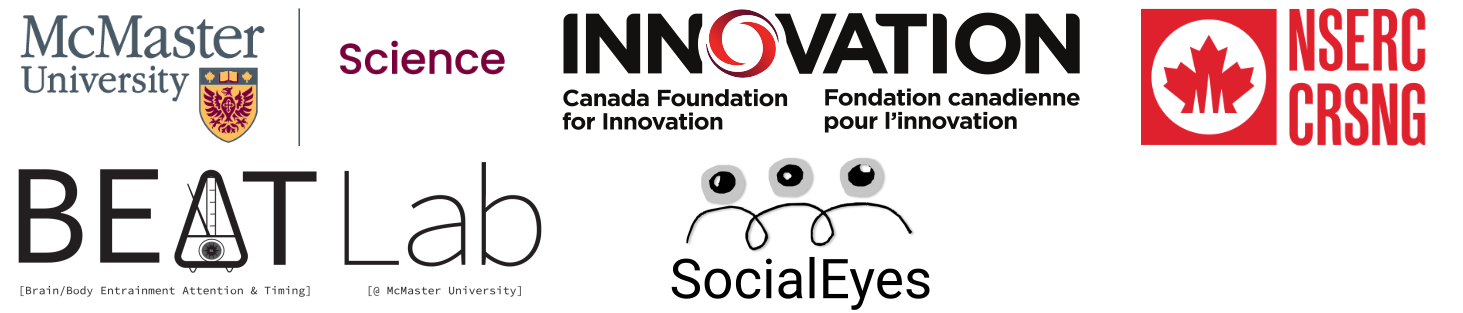 McMaster Faculty of Science, Canada Foundation for Innovation, NSERC, BEATLab, McMaster, SocialEyes